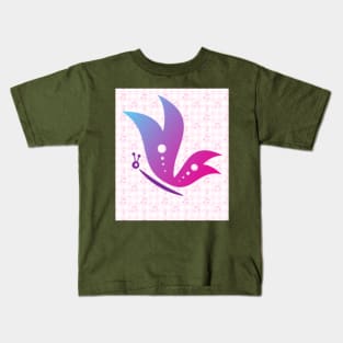 Pink butterfly Kids T-Shirt